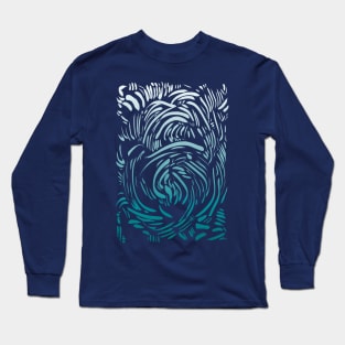 Abstract Pattern - Organic Lines Long Sleeve T-Shirt